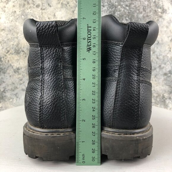Dickies Men's Size 10.5 Prowler Black Leather Steel Toe Slip Resistant Work Boot - Picture 10 of 16